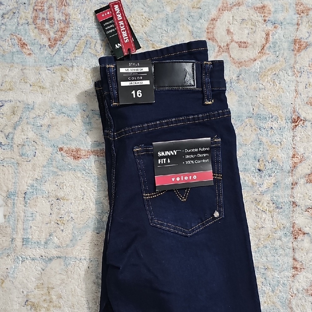 Men's Skinny Fit Jeans - Dark Blue